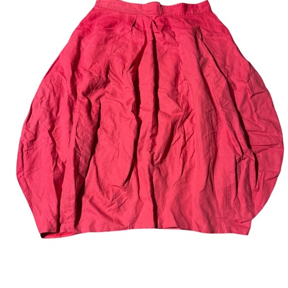 Rebecca Marco pink Balloon Skirt Midi Pockets Unique Fashion - Picture 1 of 5